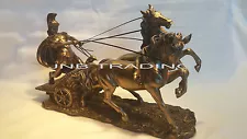 NEW Roman Chariot and Warrior Statue Sculpture Figurine Ship Immediately!!