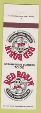 Matchbook Cover - Red Robin Hamburgers San Leandro San Mateo Newark CA