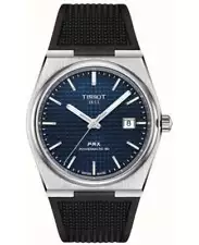 New Tissot PRX Powermatic 80 Blue Dial Rubber Men's Watch T137.407.17.041.00