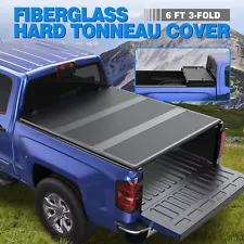 6FT Fiberglass Hard Truck Bed Tonneau Cover For 04-12 Chevy Colorado GMC Canyon