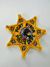 RARE Port Byron Illinois Police Badge Patch Only one on ebay FREE SHIPPING