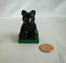 Lego Duplo SOLID BLACK PANTHER LEOPARD JAGUAR BABY CAT Animal Zoo for SAFARI