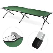 Outdoor Portable Folding Cot Military Hiking Camping Sleeping Bed Fish Full Size