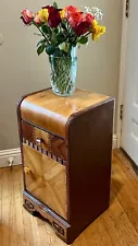 Amazing HTF Art Deco Vintage Waterfall Nightstand or End Table