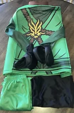 Lego Ninjago Lloyd Boys Halloween Costume Green - Size M 7-8 Years Old