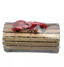 Lobster Trap Cage Wood Vintage Miniature Novelty Toy Souvenir New With Bouy