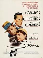 SABRINA Movie POSTER 11 x 17 Audrey Hepburn, Humphrey Bogart, William Holden UKA