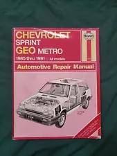 Chevy Sprint Geo Metro 1985 Thru 1991 Automotive Repair Manual Haynes 1727 Pb (For: Chevrolet Sprint)