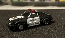 Tyco Ford Mustang Fox-body Highway Patrol Car Working Police Lights And Siren