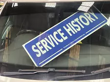 5 X Car/Vehicle For Sale SERVICE HISTORY Correx Reusable Signs Assorted Blue