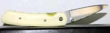 Danno Custom Folding Knife 2 3/4” SS Blade, G-10 Ivory Handle w/Vine Style Spine