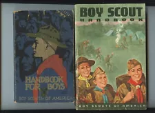 OLD BOY SCOUT HANDBOOKS AND 1 SCOUT FIELD BOOK