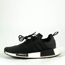 adidas NMD R1 Womens 7 Black White Pull On Casual Athletic Sneakers Mens 6