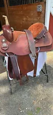 16" Circle A Western Saddle FQHB