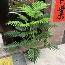 Large Artificial Palm Tree Tall Fake Plants Tropical Plastic Leaves Home Decors.