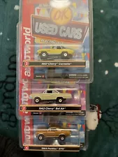 3 New Autoworld Slot Cars From The Okay Used Car Series