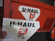 The Best Decals for Vintage U-Haul Pedal Car Trailer 4 decal set, Repro