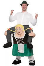 Ride-On Oktoberfest Beer Maiden Carry Me Funny Adult Costume