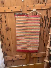Indian Rag Rug Dari Chindi Throw Woven Handmade Cotton Floor Yoga Mat 4x6 Foot