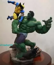 US Stock Hulk VS Wolverine Marvel 13'' PVC Action Figure Model Ornament Gift