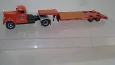 WHITE MUSTANG 2 axle TRACTOR w/ 2 axle Lowboy by Spec Cast 1:50 scale