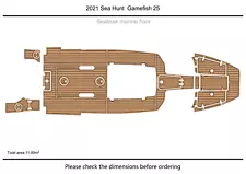 2021 Sea Hunt Gamefish 25 swim platform cockpit 1/4" 6mm EVA Faux Teak floor