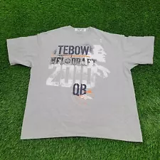 Tim Tebow Shirt XL 25x28 Gray