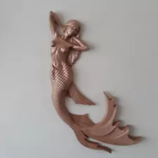 wood carved mermaid for sale