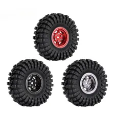 INJORA 1.0 Beadlock Wheels and Tires S5 Super Soft Sticky for TRX4M SCX24 FCX24