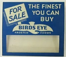 rare circa 1930 For Sale BIRDS EYE FROSTED FOODS name tag badge pinback button +