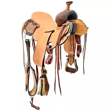 New! 15.5" HR Custom Strip Down Ranch Saddle Code: HR155RANSDSRAC