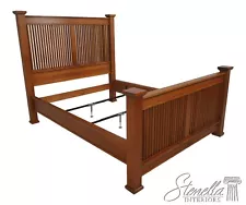 64758EC: STICKLEY Queen Size Cherry Mission Style Bed