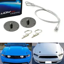 Universal 2.5" Gun Metal Aluminum Hood Pin Appearance Kit For Any Car Truck SUV (For: BMW M135i)