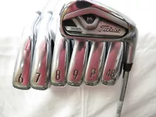 Used RH Titleist T300 Iron Set 5-PW, 48* AMT Red S300 Stiff Flex Steel Shafts