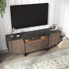 Modern Gaming Entertainment Center With Cabinet TV Corner Media Console 60cm H