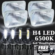 4PCS 4x6" INCH LED Headlights High Low Beam H4 For GMC C4500 C5500 2003-2009 US