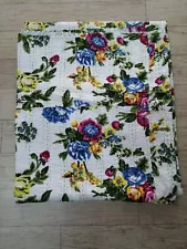 Quilt for sale Queen size Kantha Quilt Indian Handmade Blanket Bedding Bedcover