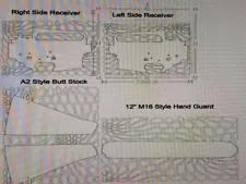 VINYL HIGH HEAT BAKE GUN STENCIL-KRYPTEK style FOREST CAMO-FULL SIZE A-2/3/4