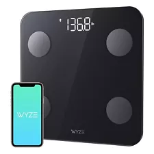 WYZE Smart Scale X Body Weight Digital Bathroom Scale for BMI Body Fat Black