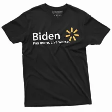 Funny Anti Biden T-Shirt Trump 2024 T-Shirt Biden Pay More Live Worse T Shirt