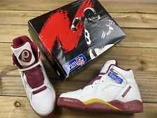 VTG 80's NIB Team NFL Washington Redskins Shoes Sz 9 Football DEADSTOCK RARE