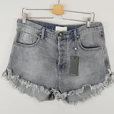 ONE TEASPOON Womens Size 31 or 13 Storm Boy Outlaws Denim Shorts NEW + TAGS