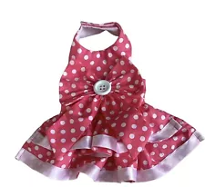 Handmade Double Skirt Dog Dress Size Small On Sale. 9.99