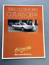 1983 Oldsmobile Cutlass Ciera Original Canada Car Sales Brochure Catalog