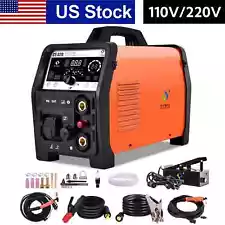 Hitbox 50A Plasma Cutter,110/220V Non-Touch Pilot ARC/TIG Pulse Cutting Machine