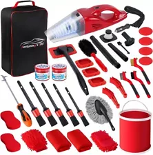 37PCS Car Detailing Kit Interior Cleaner Auto Detailing Kit Car Vacuum Car Kit