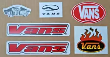 Vans Stickers from 1990s/2000s 6 Original Vintage MTB Skateboard BMX Surf Flame