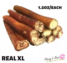 6" inch EXTRA THICK BULLY STICKS natural dog chews treats USDA & FDA approved