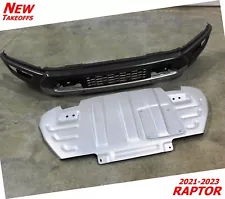 OEM Factory 21-23 RAPTOR Front Bumper & Skid Plate New Take Off Genuine Ford OE (For: Ford Raptor)