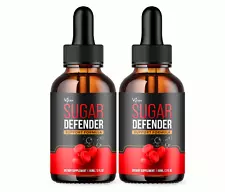 (2 Pack) Sugar Defender, Sugar Defender Blood Sugar Support Supplement (4oz)